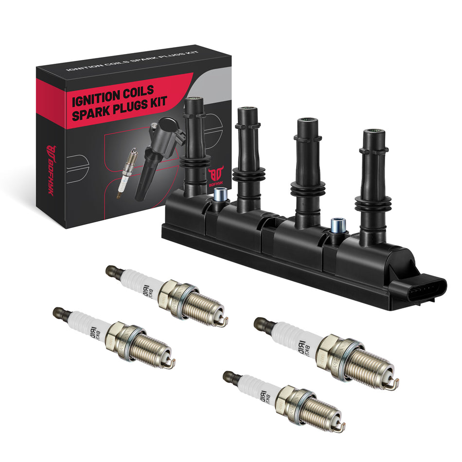 1 Ignition Coil UF669 and 4 Iridium Spark Plugs XP3922 Compatible with Buick and Chevrolet with 1.4L L4 engines