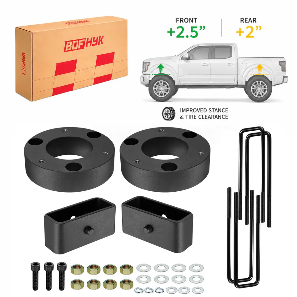 BDFHYK 2.5inch Front & 2inch Rear Leveling Lift Kit for Silverado 1500 & Sierra 1500 2007-2023