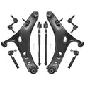 Subaru Forester 2014-2018 Lower Control Arms Ball Joints Tie Rod Ends 8PCS | BDFHYK Front End Suspension Repair Kit