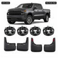 2019-2022 Chevy Silverado 1500 Wheel Spacer & Mud Flap Kit, 6x5.5, 1.5 Inch, M14x1.5, Front & Rear 4PCS