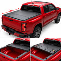 2020-2026 Chevy Silverado GMC Sierra 2500HD 3500HD 6.8FT/6.9FT Bed Hard Tri-Fold Tonneau Cover