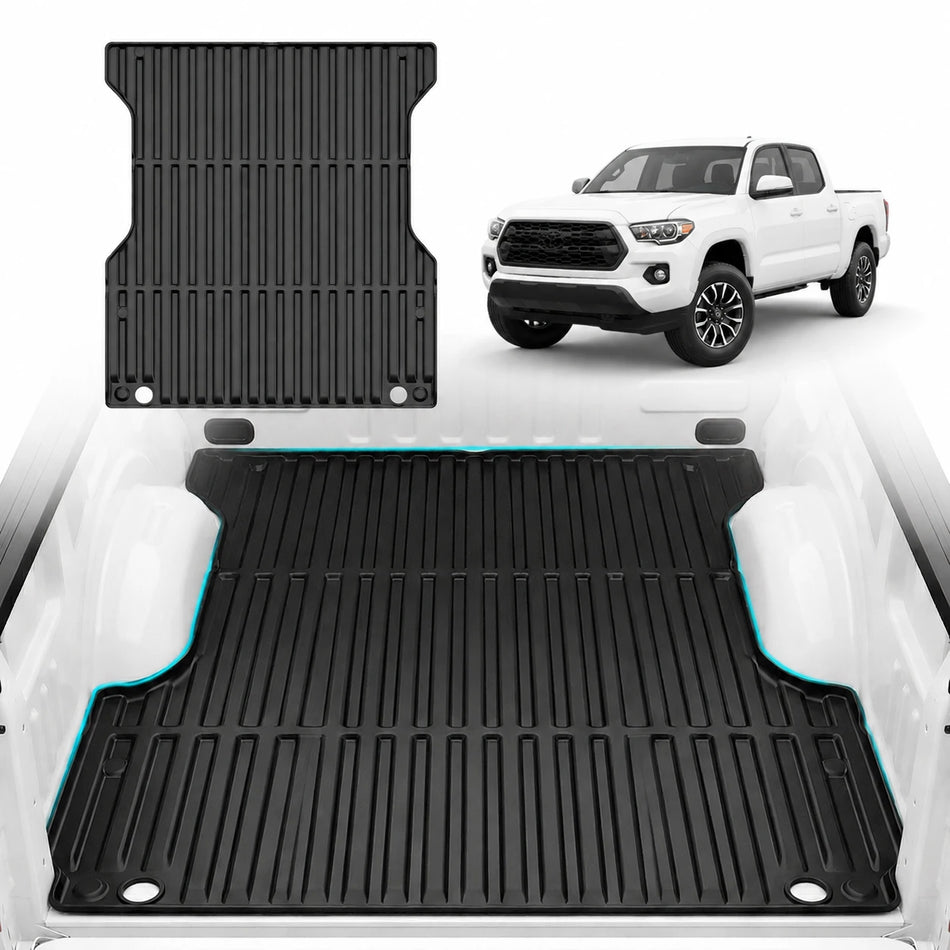 2024-2026 Toyota Tacoma 5FT Bed Truck Bed Mat, Flush Fit Heavy-Duty TPE Cargo Liner | BDFHYK