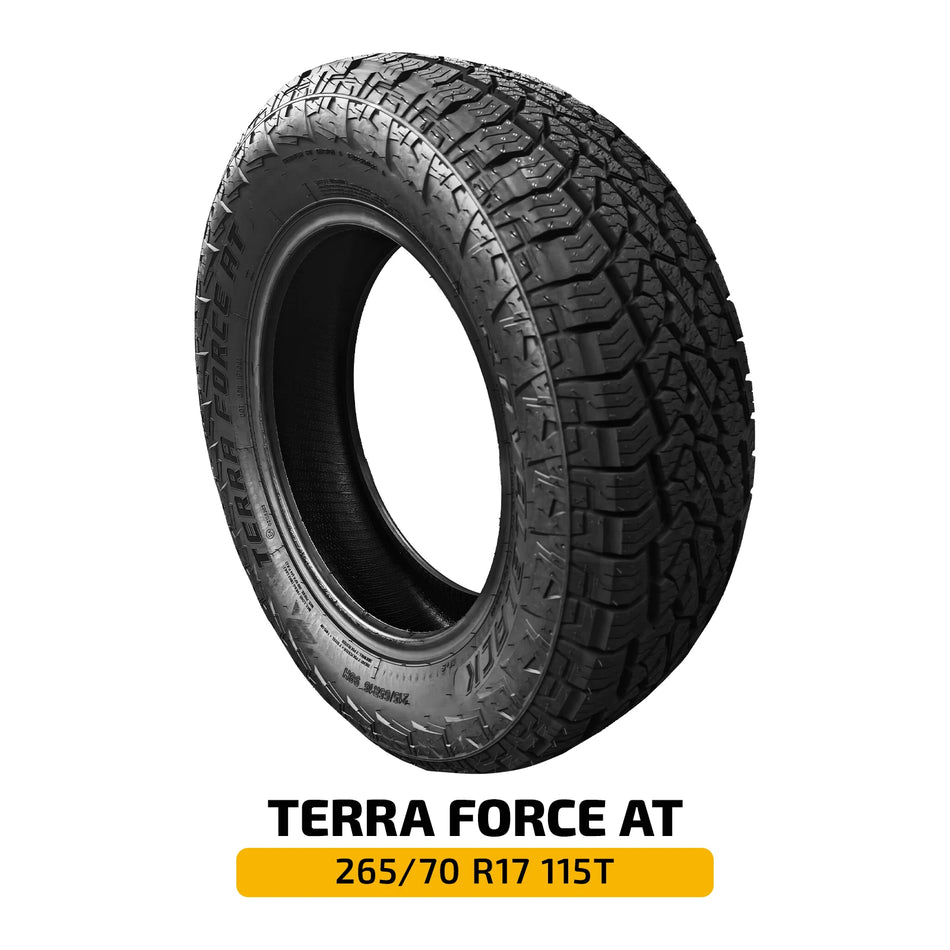 Single Tire 265/70R17 115T All-Terrain TERRA FORCE AT Tire Enhanced Traction