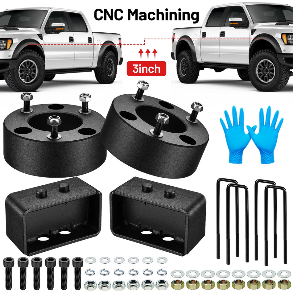 BDFHYK 3inch Front & 3inch Rear Leveling Lift Kit for Ford F-150 2004-2022