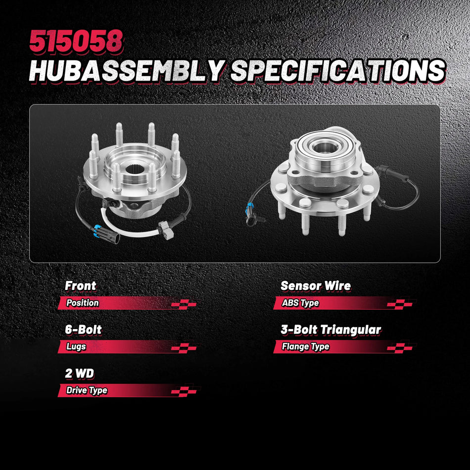 12pc Front Wheel Hub Upper Control Arms Tie Rods Ball Joints Kit for Silverado Sierra 1500 2WD