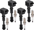 BDFHYK Ignition Coil UF756 & 95660 Iridium Spark Plug for Volvo S60 S80 V60 S90 V90 2.0L L4,Sets of 4