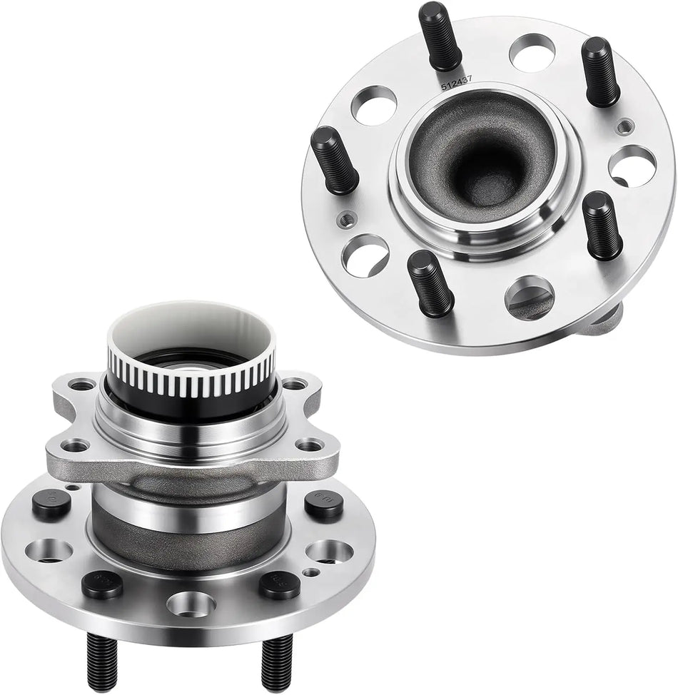 Rear Wheel Bearing Hub Assembly Set of 2 Fits Hyundai Sonata 2010–2014, Azera 2011–2017, Kia Optima 2011–2015 – 5 Lug, No ABS