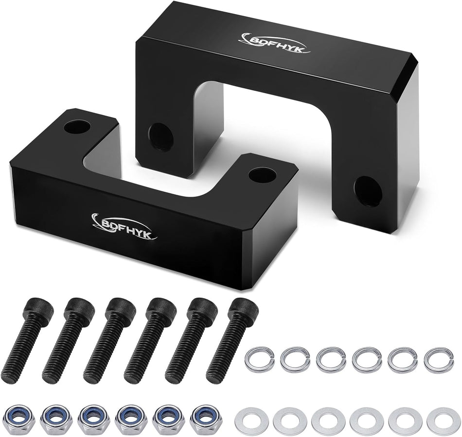 BDFHYK 2.5'' Front Leveling Lift Kit Compatible with 2007-2021 Silverado 1500/Tahoe/Avalanche 1500/Suburban 1500 | Yukon Sierra 1500/Yukon XL 1500 Front Lift Spacers 2 Pack