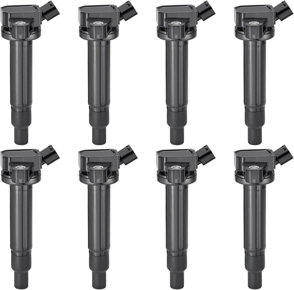 BDFHYK Ignition Coil Packs Compatible with Lexus GS430 GX470 LS430 LX470 SC430, Compatible with Toyota 4Runner Land Cruiser Sequoia Tundra 4.3L 4.7L V8,Coil for UF230 UF493 5C1196 Set of 8