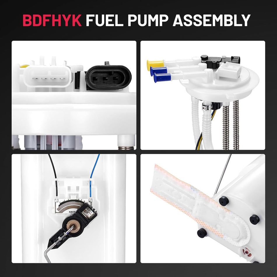 E3527M Electric Fuel Pump Module Assembly, Compatible with Chevrolet S10 2000-2002 (2.2L L4); Compatible with GMC Sonoma 2000-2002 (2.2L L4) (Replaces: MU1278, P74990M, P76439M, SP3527M)