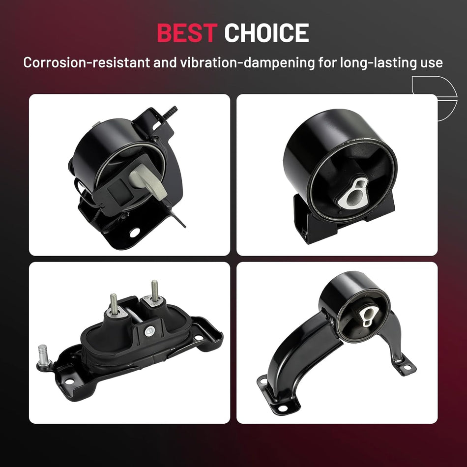 BDFHYK 4PCS Engine Motor and Trans Mounts Compatible with Volkswagen Routan 2009-2010,Compatible with Dodge Grand Caravan 2008-2010,Compatible with Chrysler Town & Country 2008-2010 for A5654,A5480