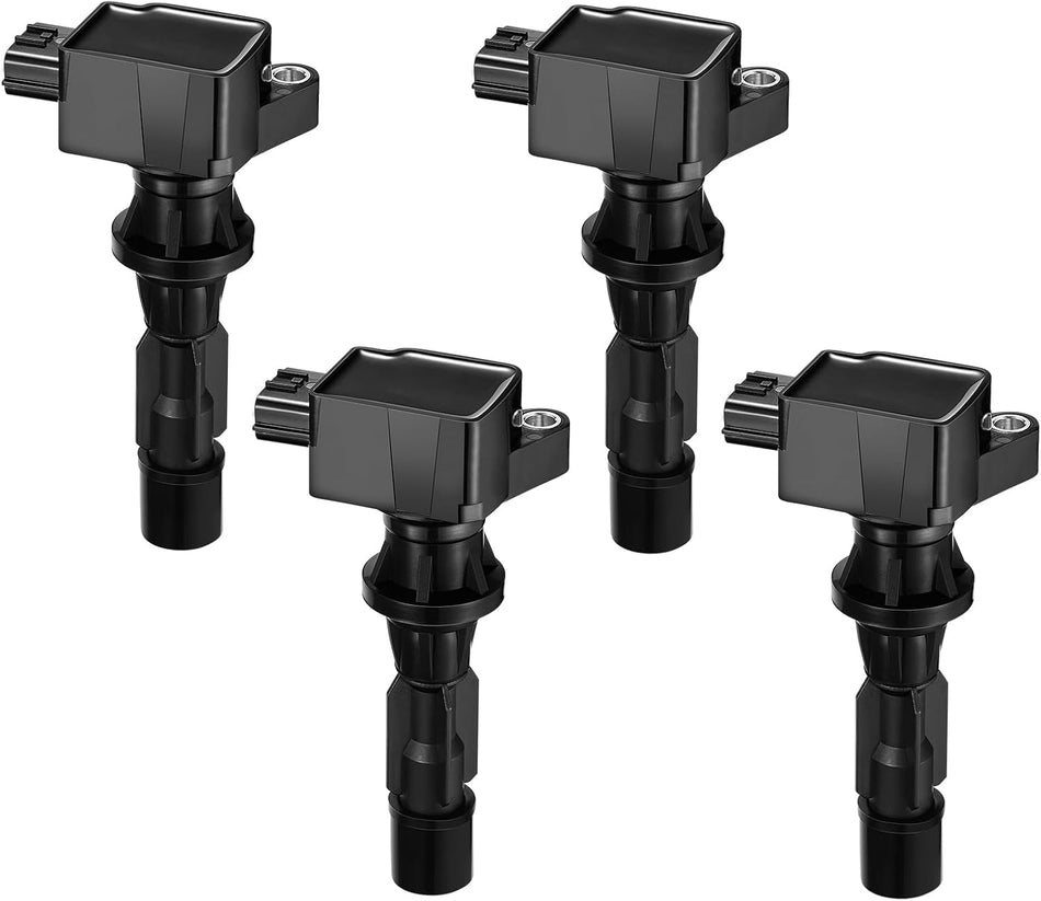 BDFHYK Ignition Coil Pack UF540 Set of 4 Compatible with Mazda 2006-2015 MX-5 Miata, 2006-2013 3, 2006-2013 6, 2007-2012 CX-7 2.0L 2.3L 2.5L L4 Replacement for L3G18100A L3G218100