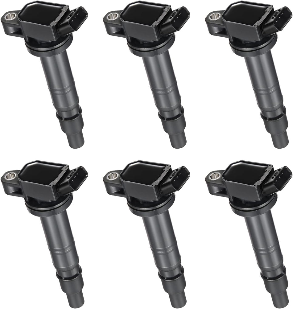 BDFHYK Ignition Coil Pack Set of 6 Compatible with Toyota Tundra 4Runner FJ Cruiser Hiace Solara, Compatible with Scion xB 1.8L L4 2.4L 2.7L 4.0L V6 4.7L V8 Replacement for UF495 C1426 5C1419