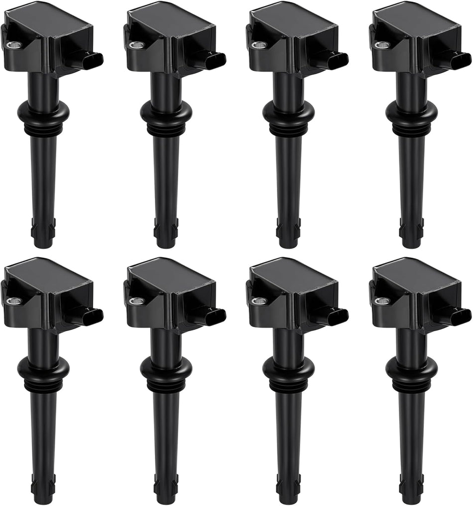 BDFHYK Ignition Coil Packs Compatible with Jaguar XF XFR XJ XK XKR XKR-S LR4, Compatible with Land Rover Range Rover Sport 5.0L V8,Coil for GN10591 5C1844 1788514 C877 UF618 Set of 8