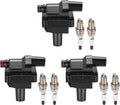 BDFHYK 3 Ignition Coil UF137 and 6 Iridium Spark Plug 6341 for Mercedes-Benz 300CE, 300E, 300TE, E320, S320, SL320;2.8L/3.2L L6