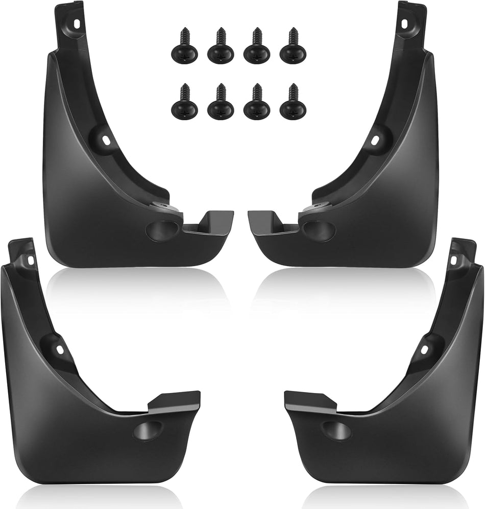 BDFHYK Mud Flaps Splash Guards PP and PTO Front & Rear Side Mud Guards Compatible with Toyota RAV4 2006-2012 3th gen with OEM Fender Flares 4 Pcs Black