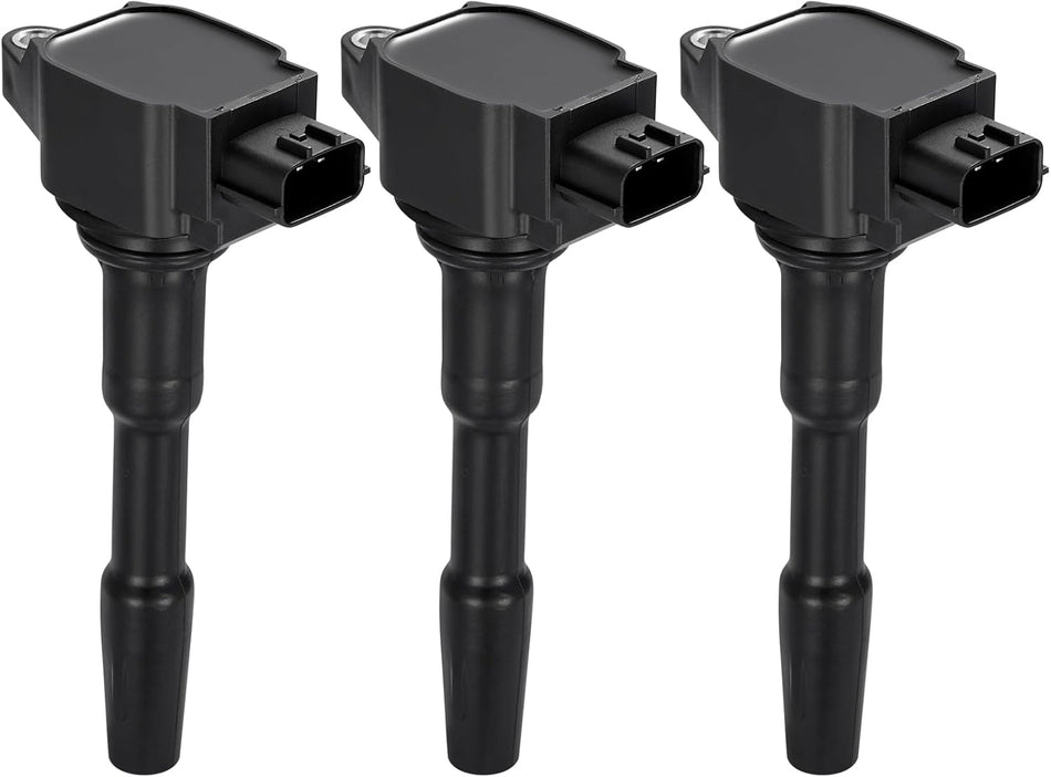BDFHYK Ignition Coil Packs Compatible with Smart Fortwo 2016-2017 0.9L l3,Coil for UF-808 C-987 UF808 C987 2819060000 22433-2428R 224332428R 8201154128 0986221079 Set of 3