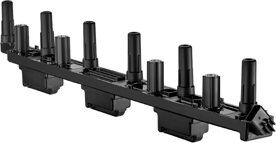 BDFHYK UF296 Ignition Coil Pack Compatible with Jeep 00-01 Cherokee,00-20 Grand Cherokee, 00-06 TJ Wrangler 2.4L 2.5L 4.0L 4.7L L4 L6 V8 Coil for 56041476AA 56041476AB C1230 C1263 Coil Set of 1