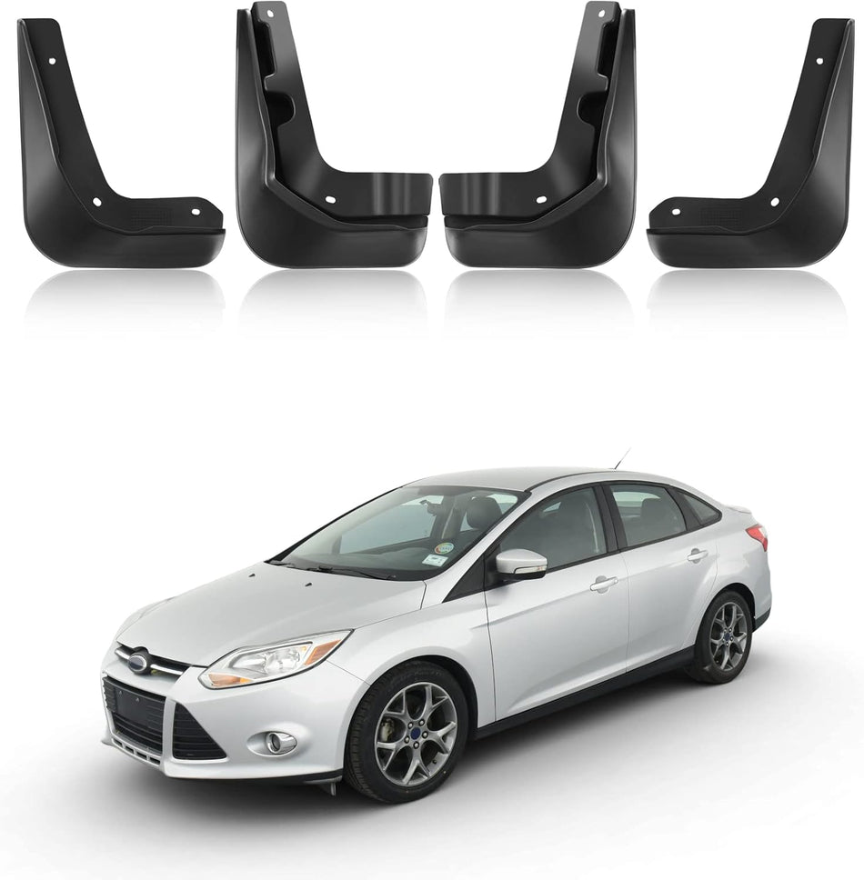 BDFHYK Mud Flaps Splash Guards 4PCS Front & Rear Side Mud Guards Compatible with Ford Focus 2012-2016 Without OEM Fender Flares