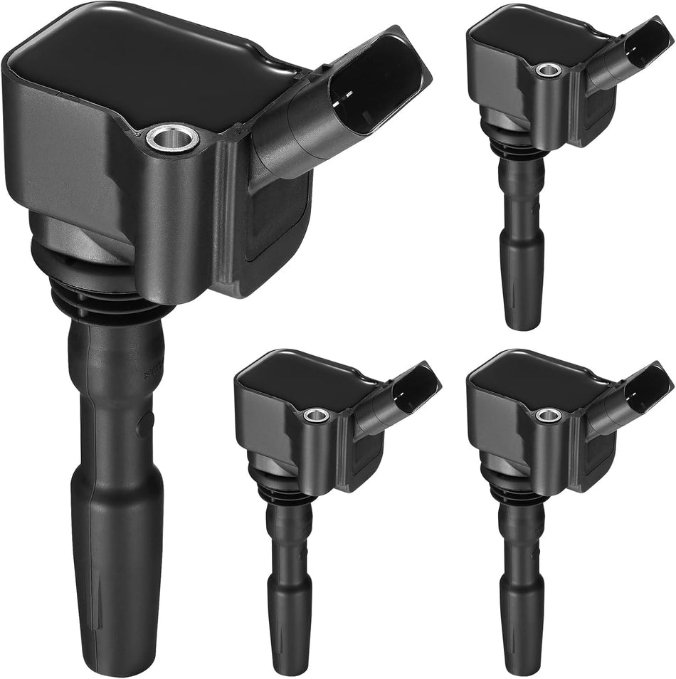 BDFHYK Ignition Coil Packs Compatible with Volkswagen 15-21Golf,16-21 Jetta,16-18 Up!, Compatible with Audi 18-20 Q2,16-18 A3 Sportback e-tron, Leon l3 l4 1.0L 1.4L Coil for UF717 UF779 9029 Set of 4