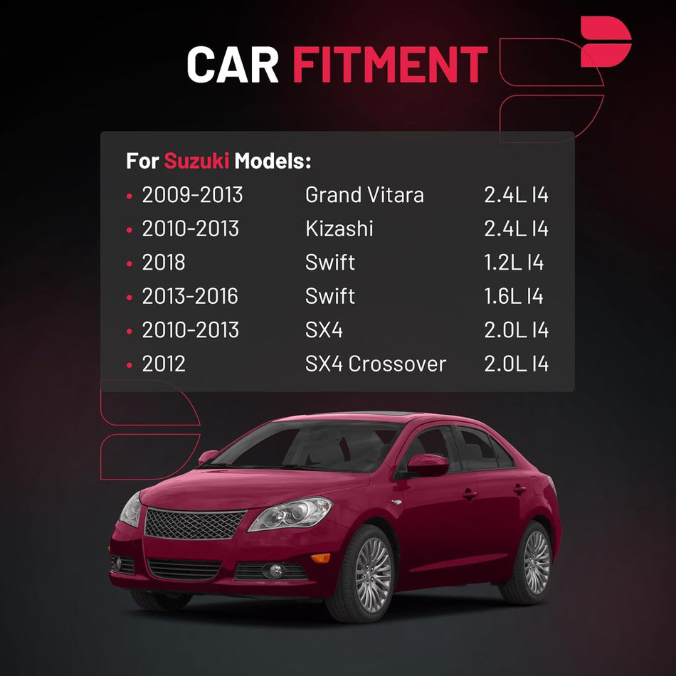 BDFHYK Ignition Coil Pack Set of 4 Compatible with Suzuki 13-16 Swift 09-13 Grand Vitara 10-13 Kizashi SX4 SX4 Crossover 1.2L 1.6L 2.0L 2.4L L4 Replacement for GN10615 5C1789 C1732 1788504 UF634