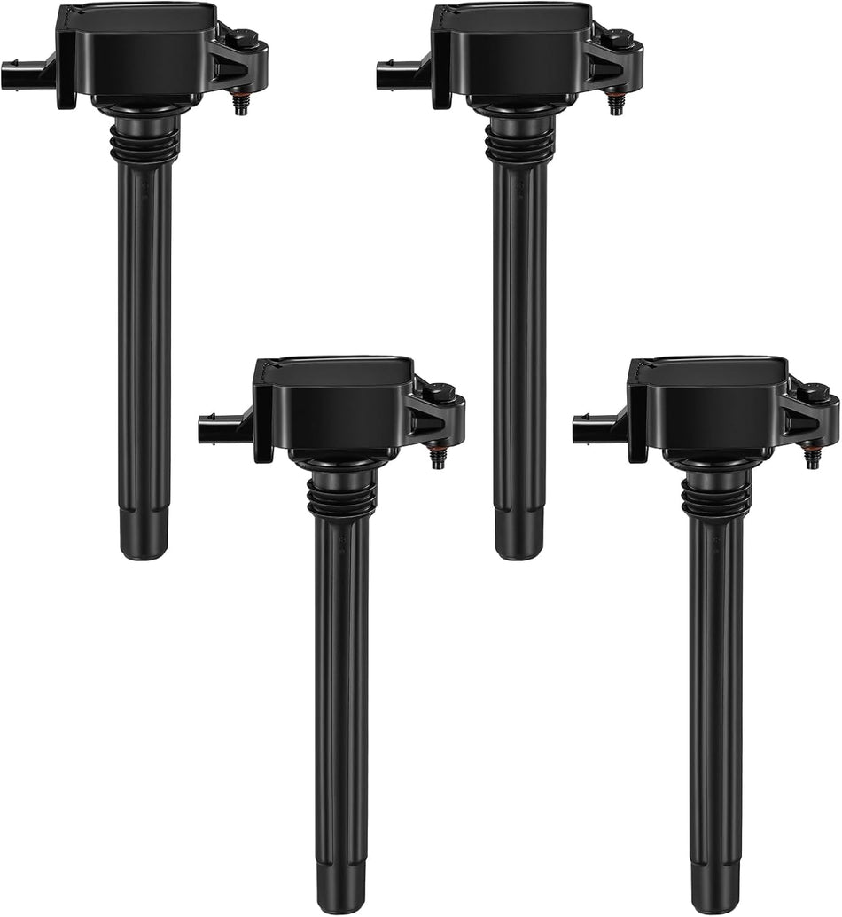 BDFHYK Ignition Coil Pack Set of 4 Compatible with Jeep Cherokee Compass Renegade,Compatible with Chrysler 200,Dart,500X,ProMaster City 2.4L L4 Replacement for UF751 UF754 68242286AA GN10738