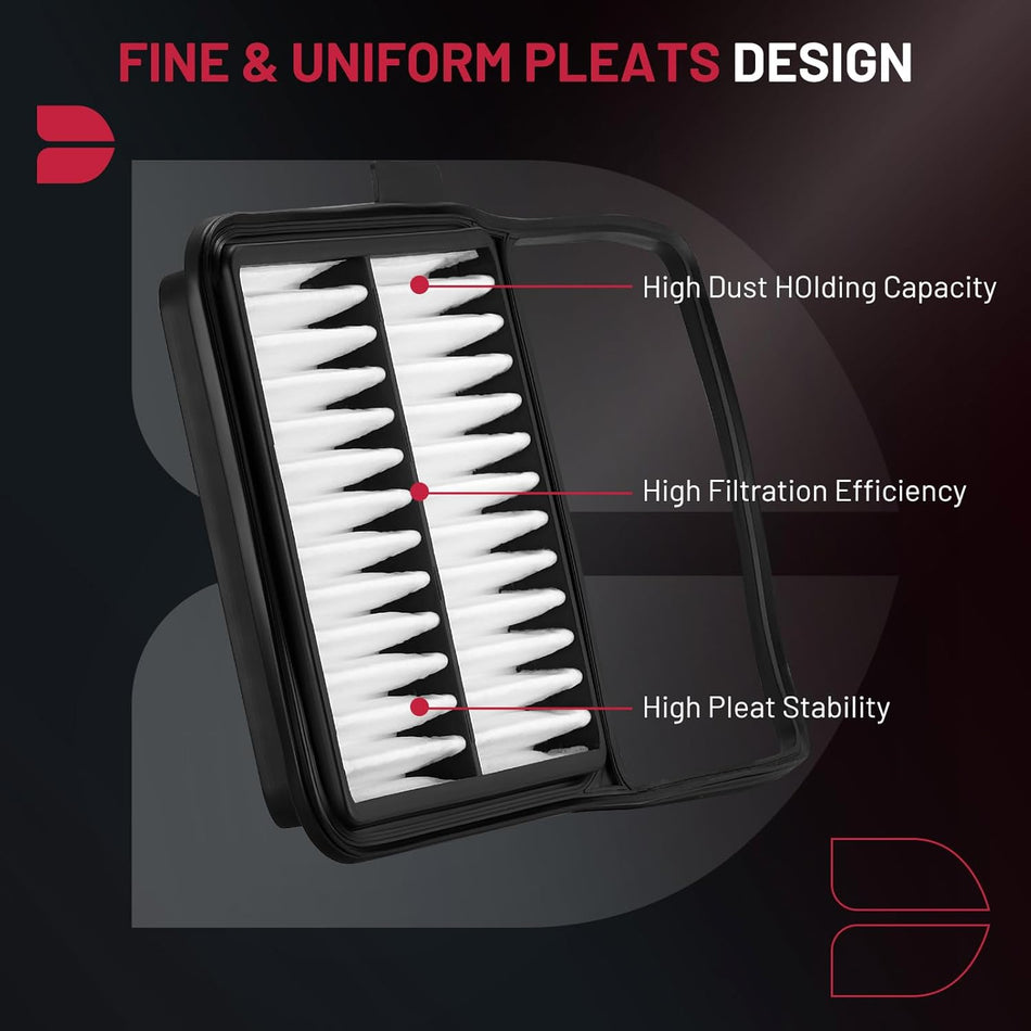 BDFHYK CA10159 Engine Air Filter Compatible with Toyota Prius 2004 2005 2006 2007 2008 2009 L4 1.5L, Rigid Panel Air Filter, Replace# PA4192, 1780121040