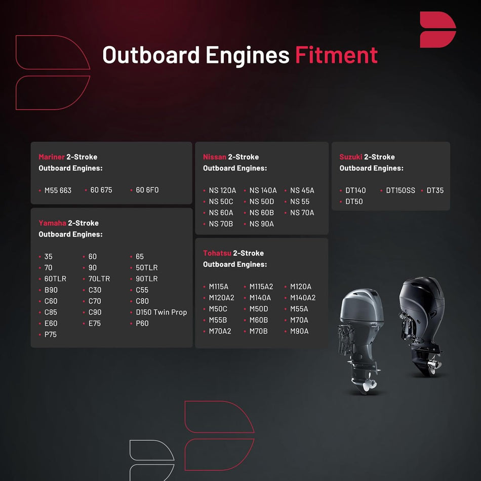 BDFHYK 5126 Iridium Spark Plugs Compatible with Nissan Compatible with Suzuki for Mariner for Tohatsu for Yamaha Universal Motorcycle Spark Plugs Replacement for B8HS-10 Set of 4