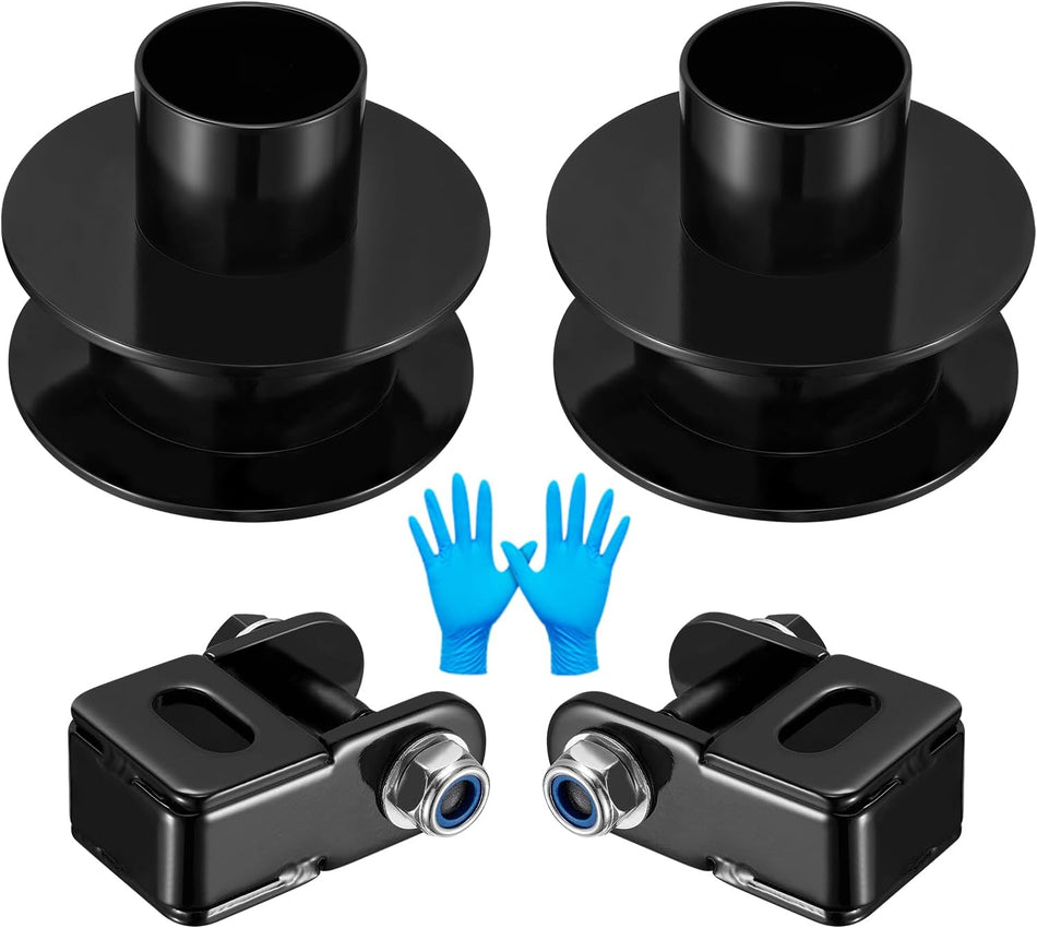 BDFHYK 2.5" Front Leveling Kit for 2005-2023 Ford F250 F350 Super Duty 4WD, Iron Strut Spacers Leveling Kit Suspension Leveling Lift Kit