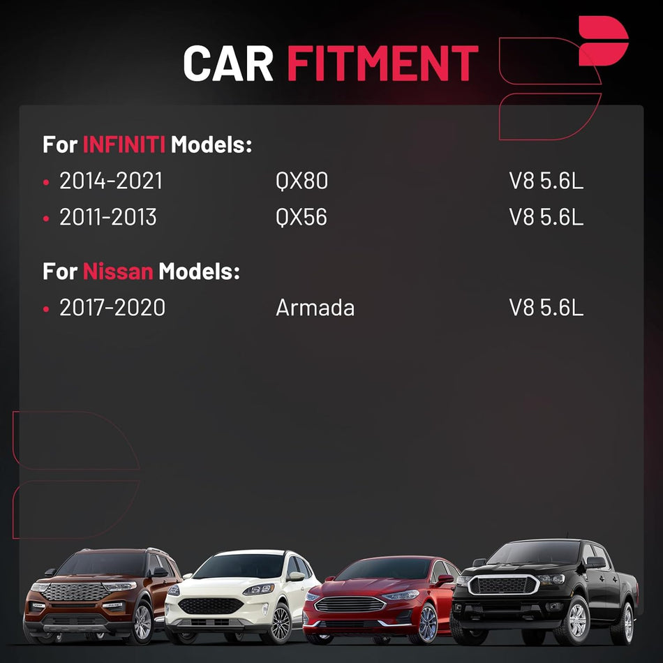BDFHYK Ignition Coil Packs Compatible with INFINITI 2014-2021 QX80, 2011-2013 QX56, Compatible with Nissan 2017-2020 Armada V8 5.6L Coil for UF677 5C1893 GN10863 C759 IGC0083 Set of 8