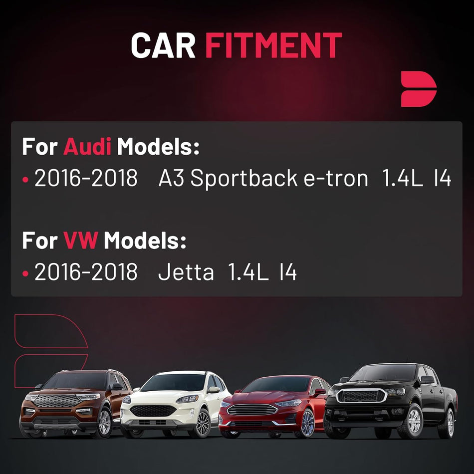 BDFHYK 4 Ignition Coil Pack UF718 and 4 Iridium Spark Plug 95463 Compatible with Audi 2016-2018 A3 Sportback e-tron,Compatible with VW 2016-2018 Jetta1.4L l4 Coil for 04C905110L 04C905110D 04C905110E7
