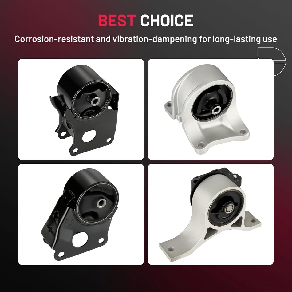 BDFHYK 4PCS Engine Motor and Trans Mounts Compatible with Nissan Altima 2002-2006 2.5L l4 Replace A7340 9167 EM9167 1041782 A7341 9190 EM9209 1041997 A7342 9209 EM9190 1041734 A7343 9219 EM5817