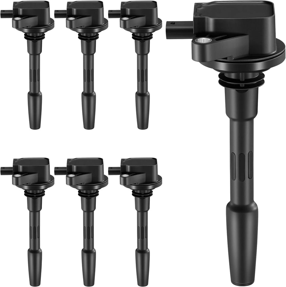 BDFHYK Ignition Coil Pack Set of 7 Compatible with 2018-2021 F-150 F150 2018-2020 Mustang 5.0L V8 Replacement for UF835 DG565 R3Z-12029-A JR3Z12029A UF-835 DG-565 5C2272