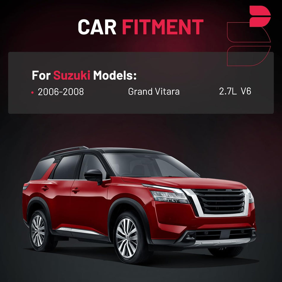 BDFHYK 4 Ignition Coil Pack UF562 and 4 Iridium Spark Plug 3764 Compatible with Suzuki 2006-2008 Grand Vitara 2.7L V6 Coil for 5C1785 E1062 52-2140 IC642 UF-562 3340065J00