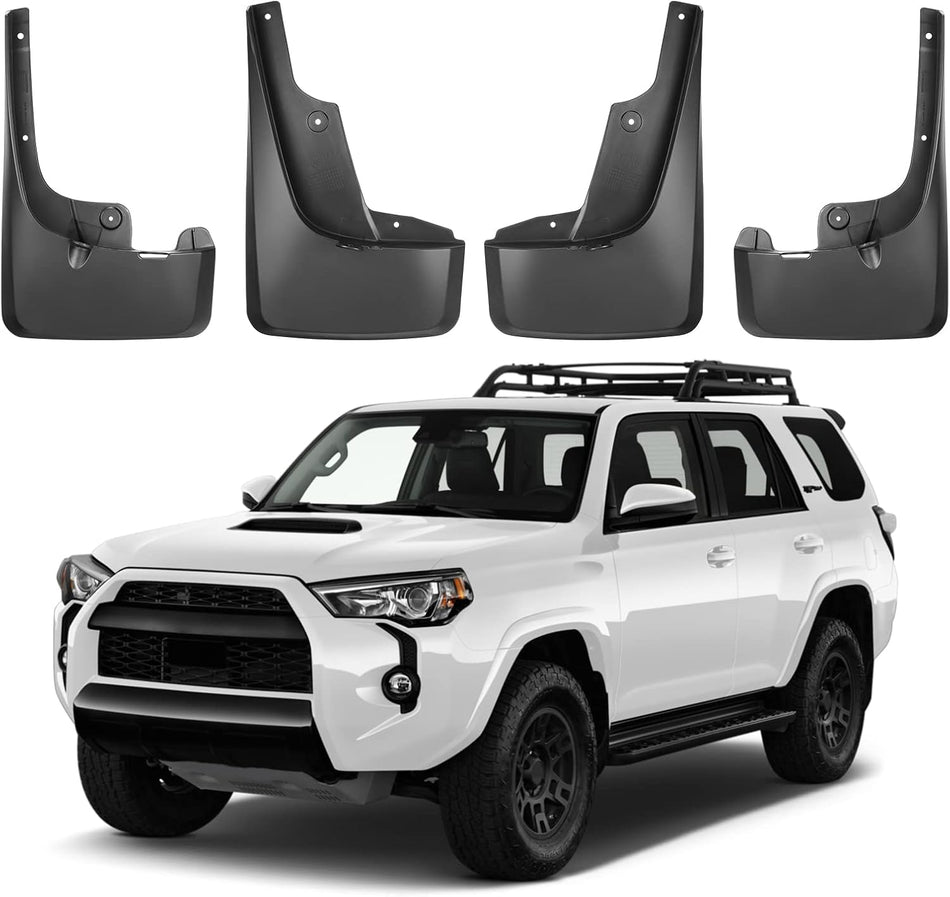 BDFHYK Mud Flaps Splash Guards Mudguards Mudflaps Compatible with Toyota 4Runner 2010-2023 Without Fender Flares, 4PCS Front & Rear Side