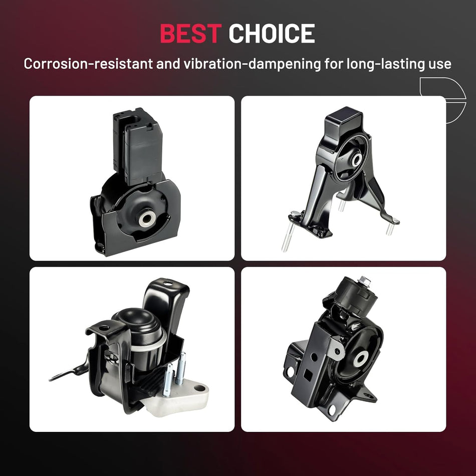 BDFHYK 4PCS Engine Motor and Trans Mounts Compatible with Pontiac Vibe 2003-2008 L4 1.8L,Compatible with Toyota Corolla 2003-2008 L4 1.8L,Compatible with Toyota Matrix 2003-2008 L4 1.8L Replace A4221