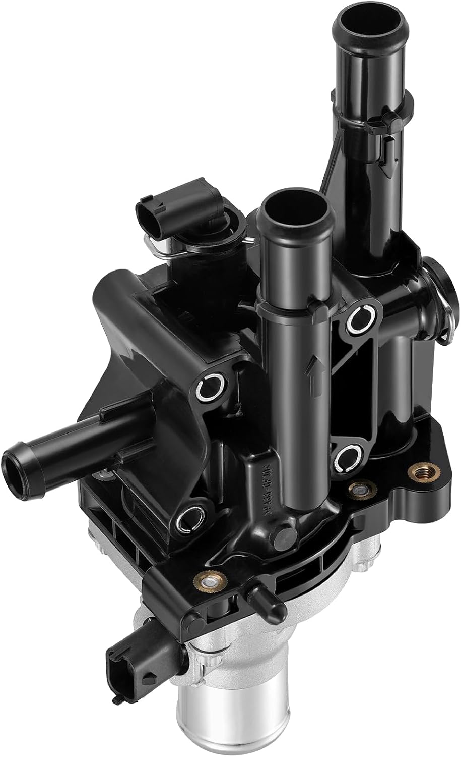 BDFHYK 15-81766 Engine Coolant Thermostat Housing Assembly Compatible with Chevy Aveo Aveo5 Cruze Cruze Limited Sonic Trax, Compatible with Pontiac G3 G3 Wave 1.4L 1.6L 1.8L Replace 25189437 96984102