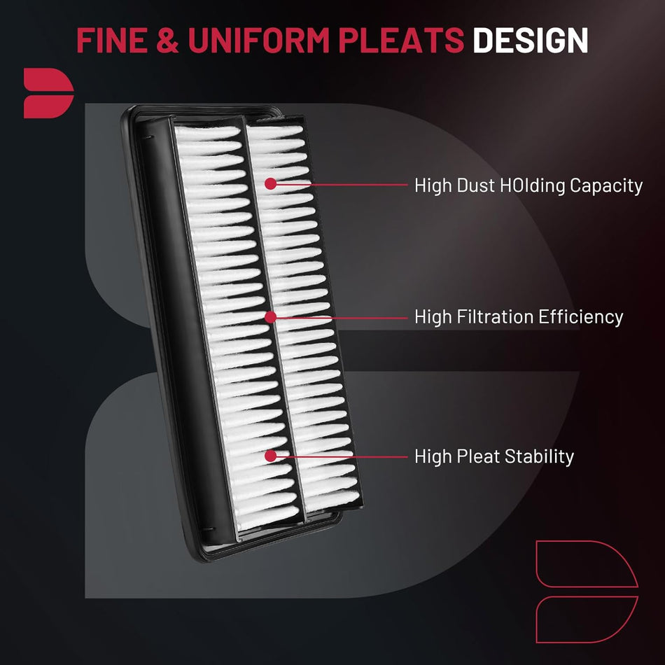 BDFHYK CA12061 2 PCS Engine Air Filter Compatible with Acura MDX 2016-2020, TLX 2021-2023, Compatible with Honda Pilot 2016-2022, Ridgeline 2017-2022, Odyssey 2018-2022, Passport 2019-2022