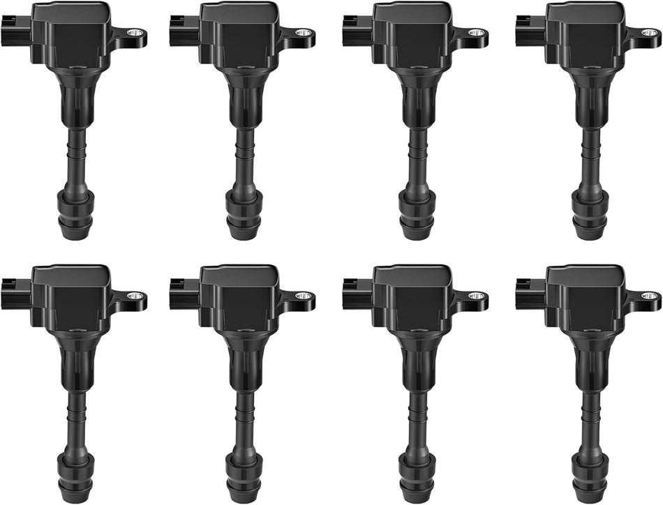 BDFHYK Ignition Coils Pack Compatible with INFINITI QX56,Compatible with Nissan Pathfinder Armada TITAN V8 5.6L Coil for UF510 5C1482 1788335 6734021 C719 CUF510 GN10243 1788335 C1483 IGC0004 Set of 8