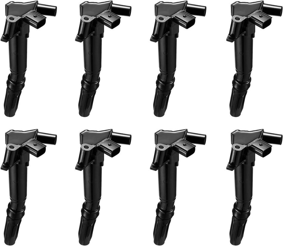 BDFHYK Ignition Coil Pack UF-631 Set of 8 Compatible with F-150 F-250 F-350 Super Duty 6.2L V8 (Passenger-side only) Replacement for C1800 C1801 DG-525 UF-639