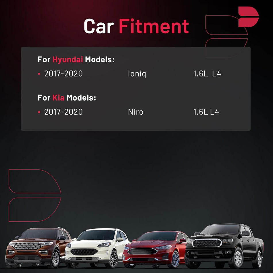 BDFHYK 93819 Iridium Spark Plugs Compatible with Hyundai Ioniq 1.6L L4 for Kia Niro 1.6L L4 2017 2018 2019 2020 Engines Replacement for ILKR8Q7 Set of 4