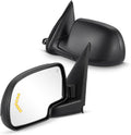 Towing Mirrors for Chevy Silverado Tahoe Suburban Avalanche, GMC Sierra Yukon, Power Adjustable, Pair