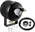 BDFHYK 0.5 Gallon Compressed Air Tank - 5 Ports with 1/4-Inch NPT Thread, 150 PSI Rated On-Board Air Tank for Air Ride Suspension, Air Brake System, Tire Inflation & Truck/Train Horns/Car