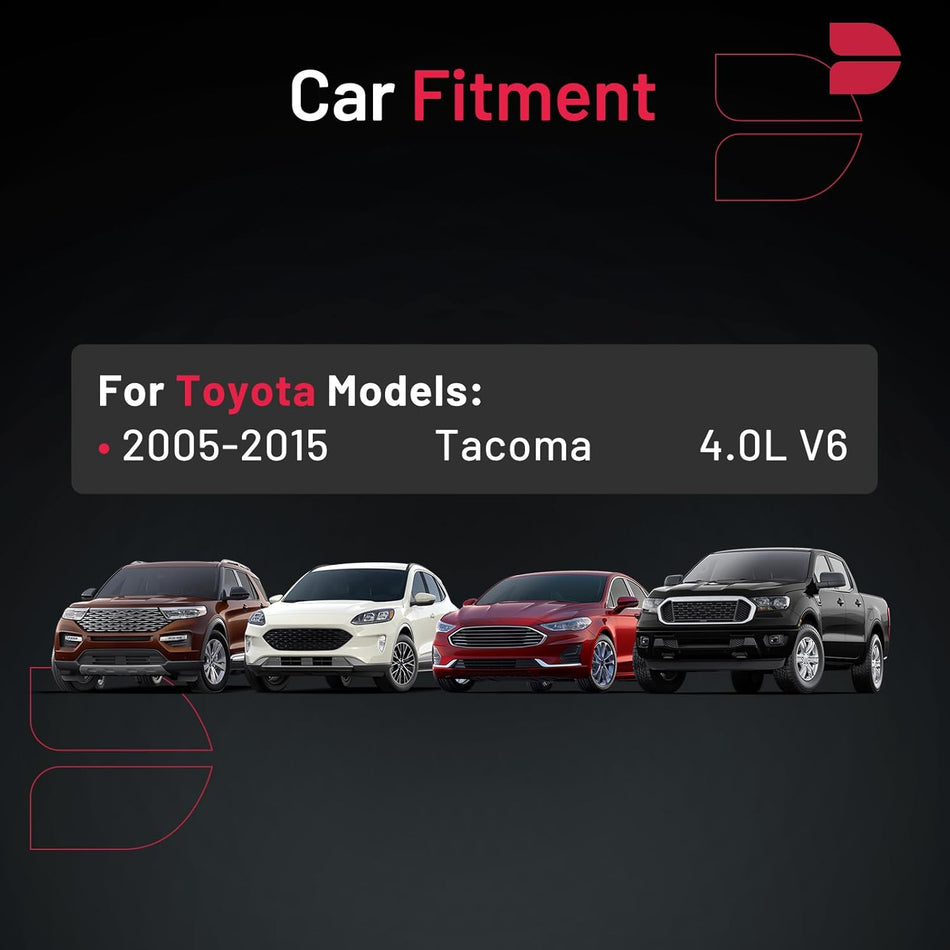 BDFHYK 4024190482 Double Iridium Spark Plugs Compatible with Toyota Tacoma 4.0L V6 2005-2015 Set of 6