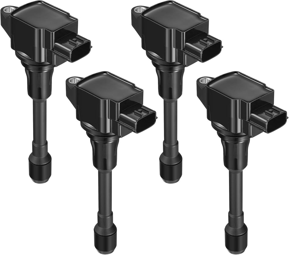 BDFHYK Ignition Coil Packs Compatible with Nissan 05-17 Frontier, 13-14 March,14-19 Versa Note, Compatible with Suzuki 09-12 Equator l4 1.6L 2.5L Coil for UF719 Set of 4
