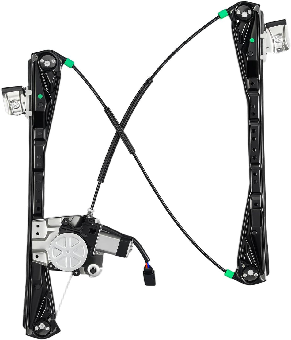 BDFHYK 741-877 Power Window Regulator with Motor Front Right Compatible with Jaguar S-Type 2000-2002, Lincoln LS 2000-2002