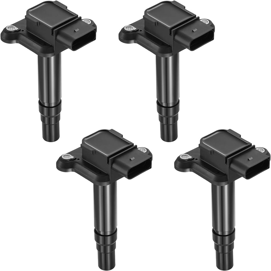 BDFHYK Ignition Coil Packs Compatible with VW Beetle Golf Jetta Passat Sharan, Compatible with Audi A4 A6 A8 TT Quattro RS6 S6 S8 1.8L 3.7L 4.2L L4 V8,Coil for 06B905115B UF274 5C1036 C1318 Set of 4