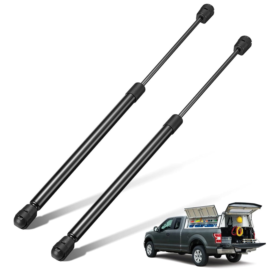 BDFHYK C16-04270 17 inch 45Lbs/200N Gas Strut Shock Lift Support for Camper Shell Truck Topper Rear Window leer Trucks Cap a Truck Tailgate Assist Shock Hood and Hatch Lift Boat Storage lid, Set of 2