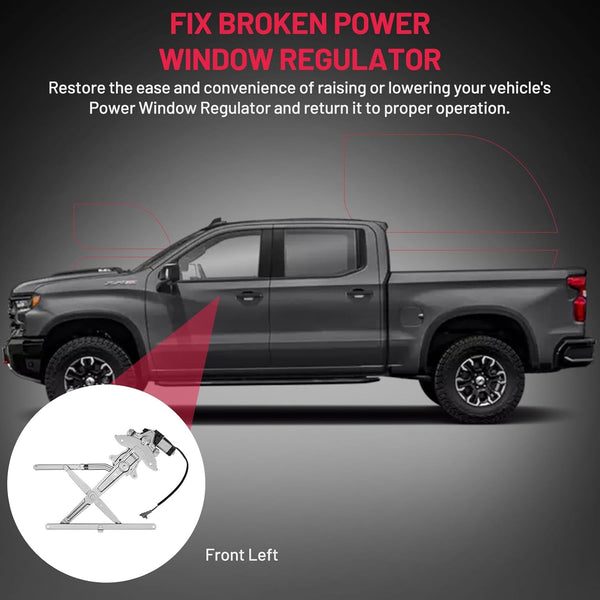 BDFHYK 741-799 Power Window Regulator with Motor Front Left replacement for 1995-2004 Toyota Tacoma