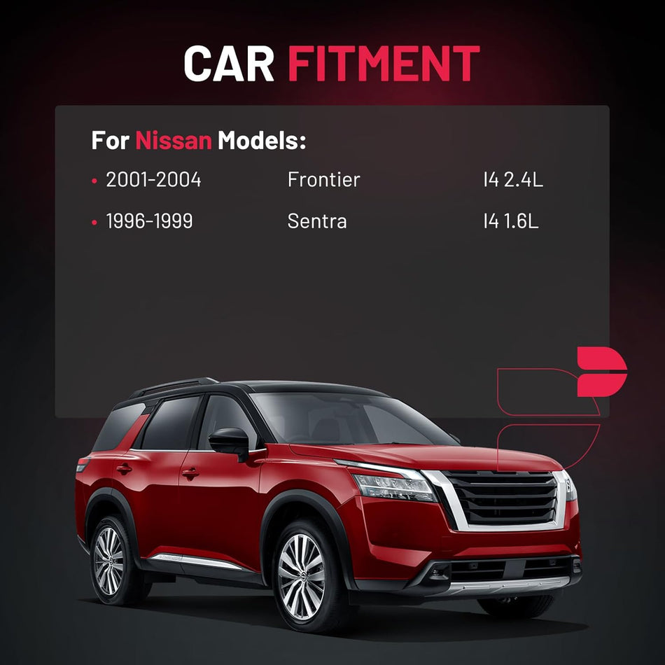 BDFHYK 1 Ignition Coil Pack UF731 and 4 Iridium Spark Plug 7090 Compatible with Nissan 2001-2004 Frontier, 1996-1999 Sentra l4 1.6L 2.4L Coil for UF731 C903 5C1661 CMIT227